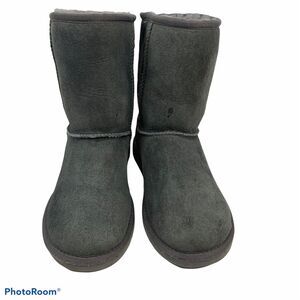 UGG Size 6 Classic Short Boots Australia Gray Suede Leather Sheepskin Women’s